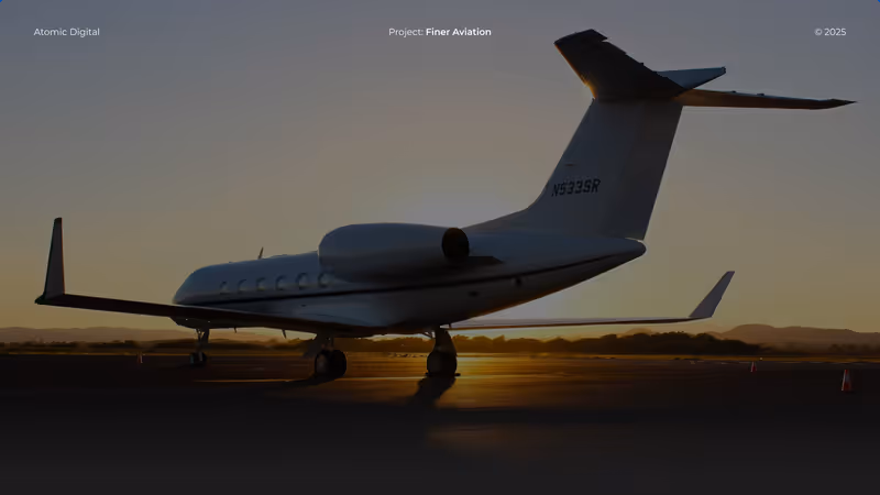 Finer Aviation - Luxury Website Transformation
