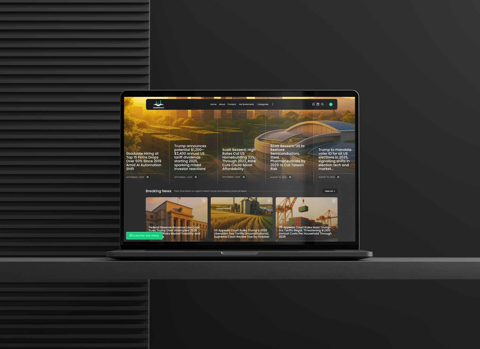 WhisperTick – AI-Powered Financial News Platform