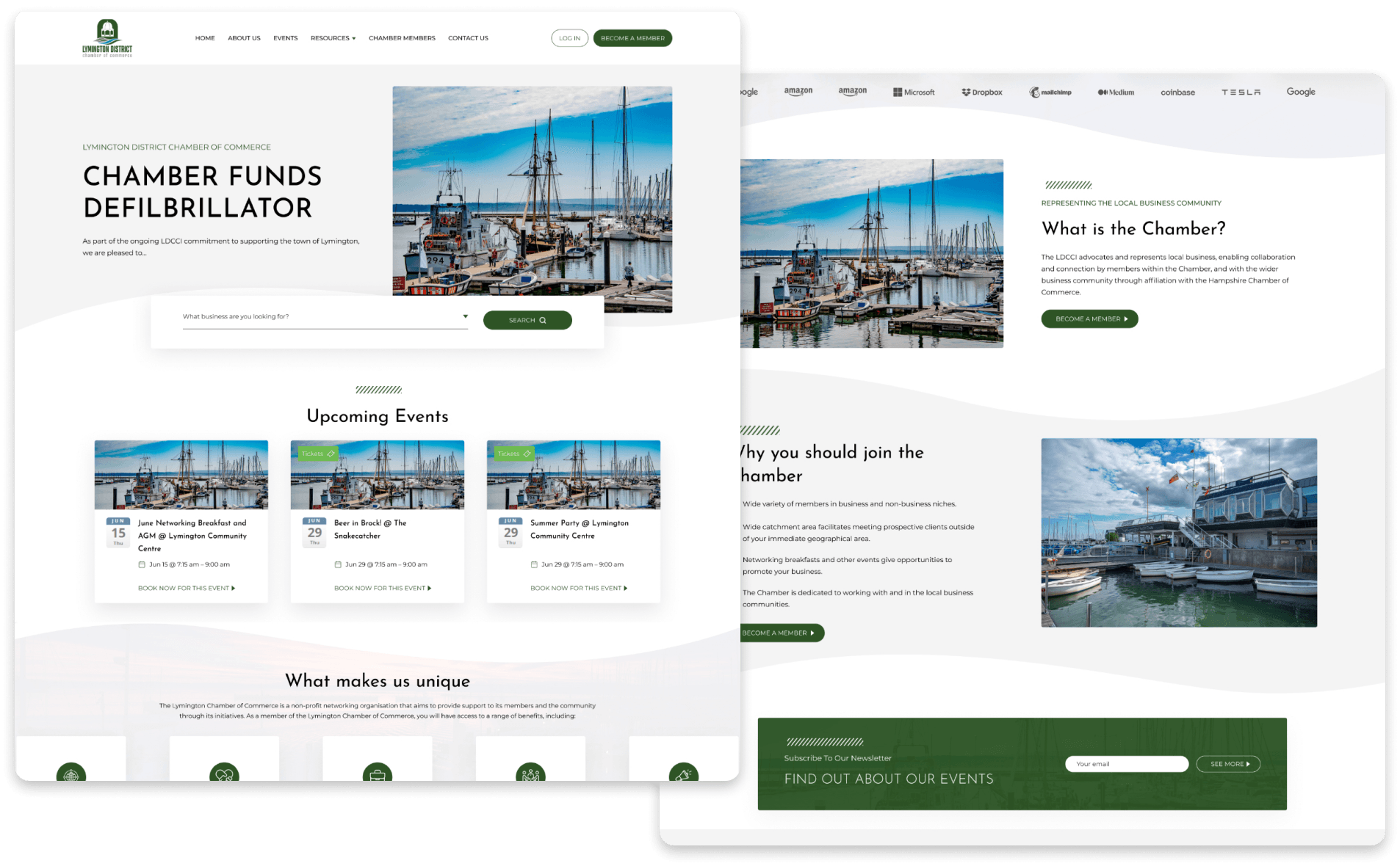 Lymington & District Chamber of Commerce - Community-Centric Website Transformation